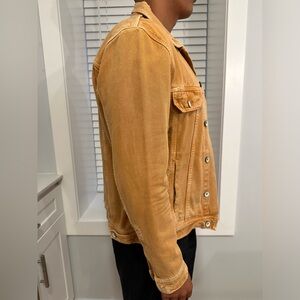 Orange Denim Jacket - size Medium